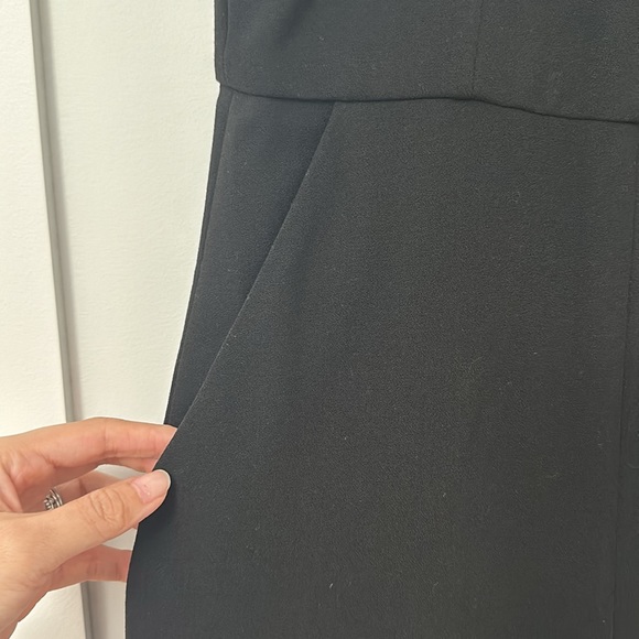 BCBG Maxazria Cut Out Jump Suit with Pockets - Picture 3 of 5